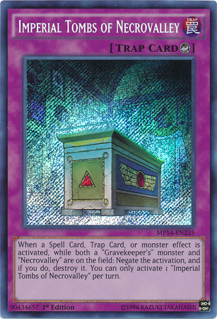 Imperial Tombs of Necrovalley [MP14-EN235] Secret Rare | Chromatic Games