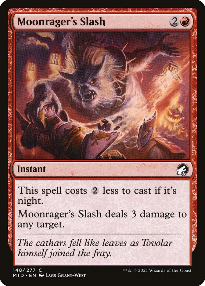 Moonrager's Slash 148/277 (Innistrad: Midnight Hunt)  | Chromatic Games