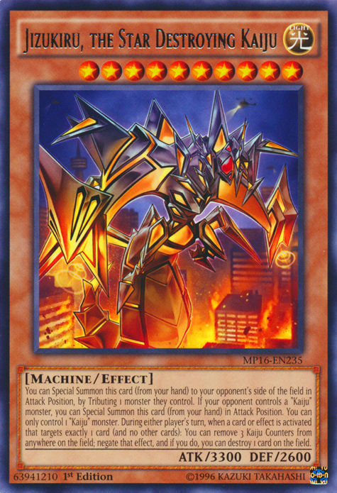 Jizukiru, the Star Destroying Kaiju [MP16-EN235] Rare | Chromatic Games