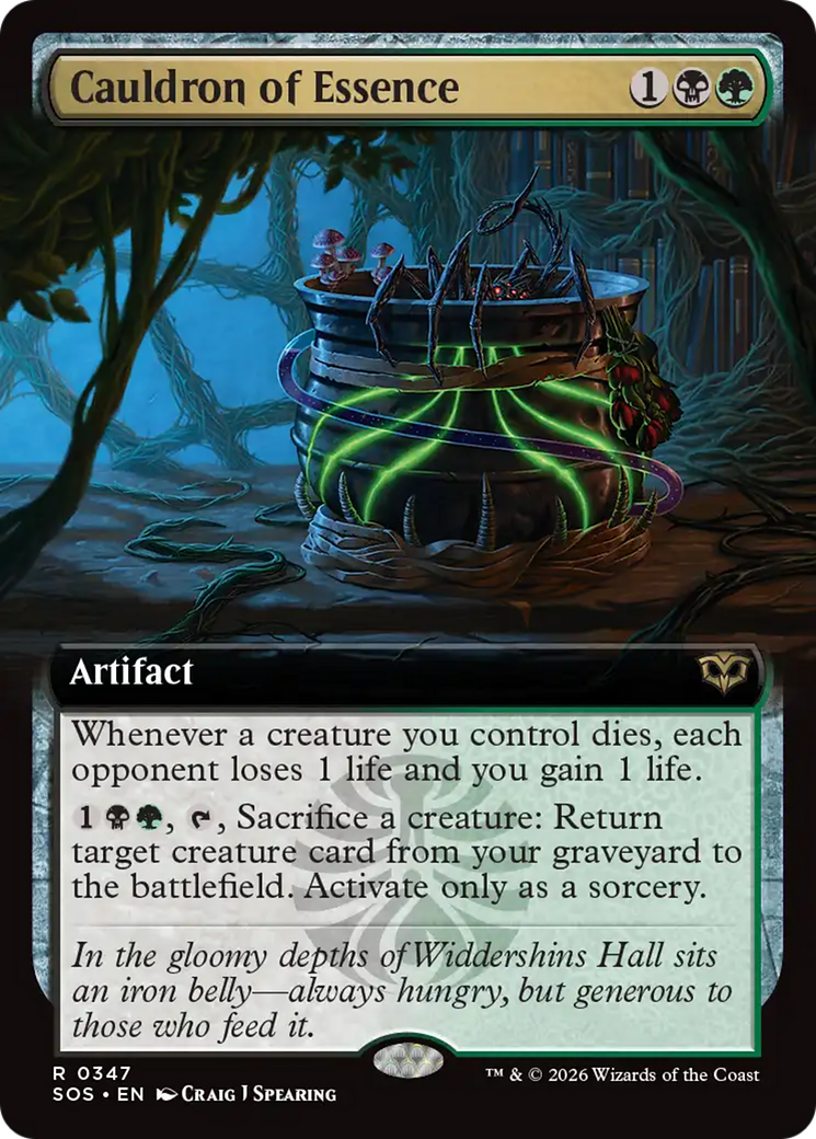 Cauldron of Essence (Extended Art) [Secrets of Strixhaven] | Chromatic Games