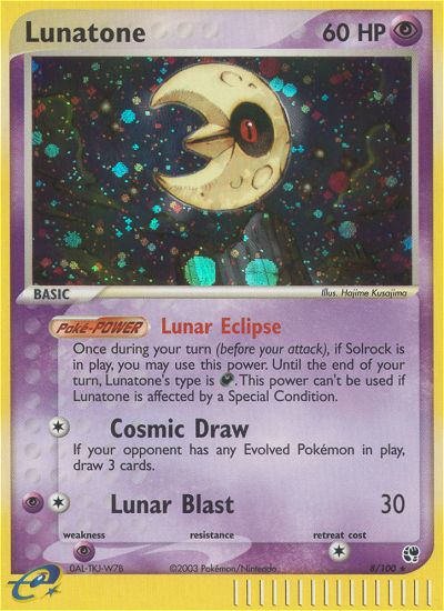 Lunatone (8/100) [EX: Sandstorm] | Chromatic Games