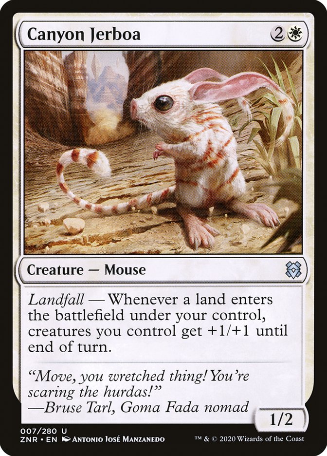 Canyon Jerboa 7/280 (Zendikar Rising)  - Foil | Chromatic Games