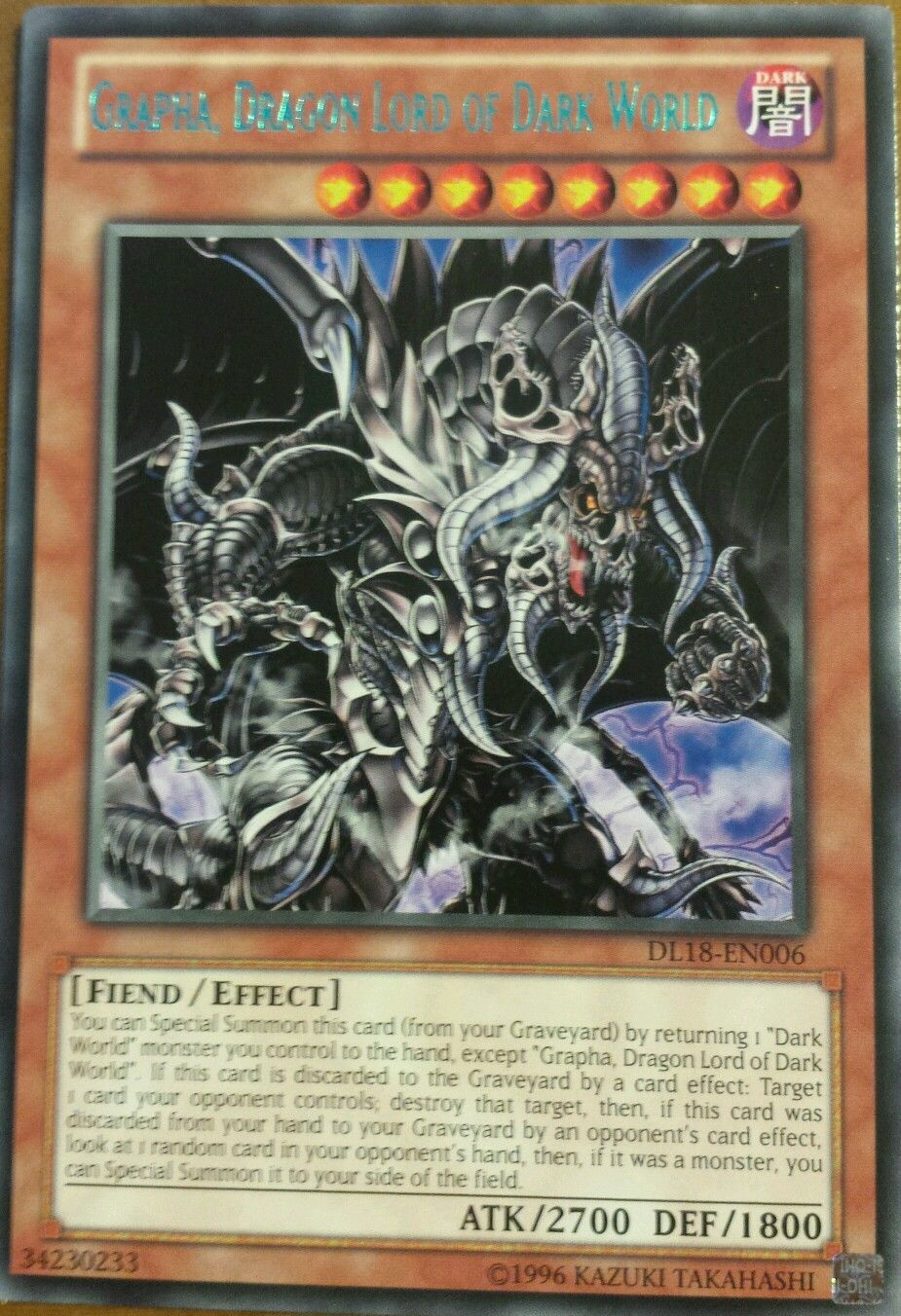 Grapha, Dragon Lord of Dark World (Green) [DL18-EN006] Rare | Chromatic Games