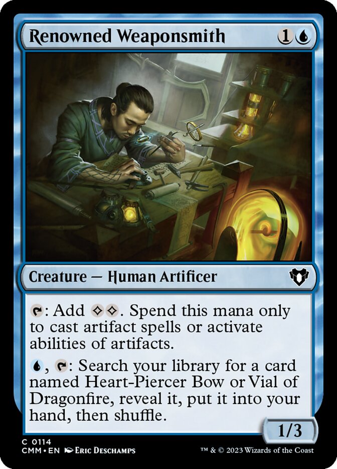 Renowned Weaponsmith 114/451 (Commander Masters)  - Foil | Chromatic Games