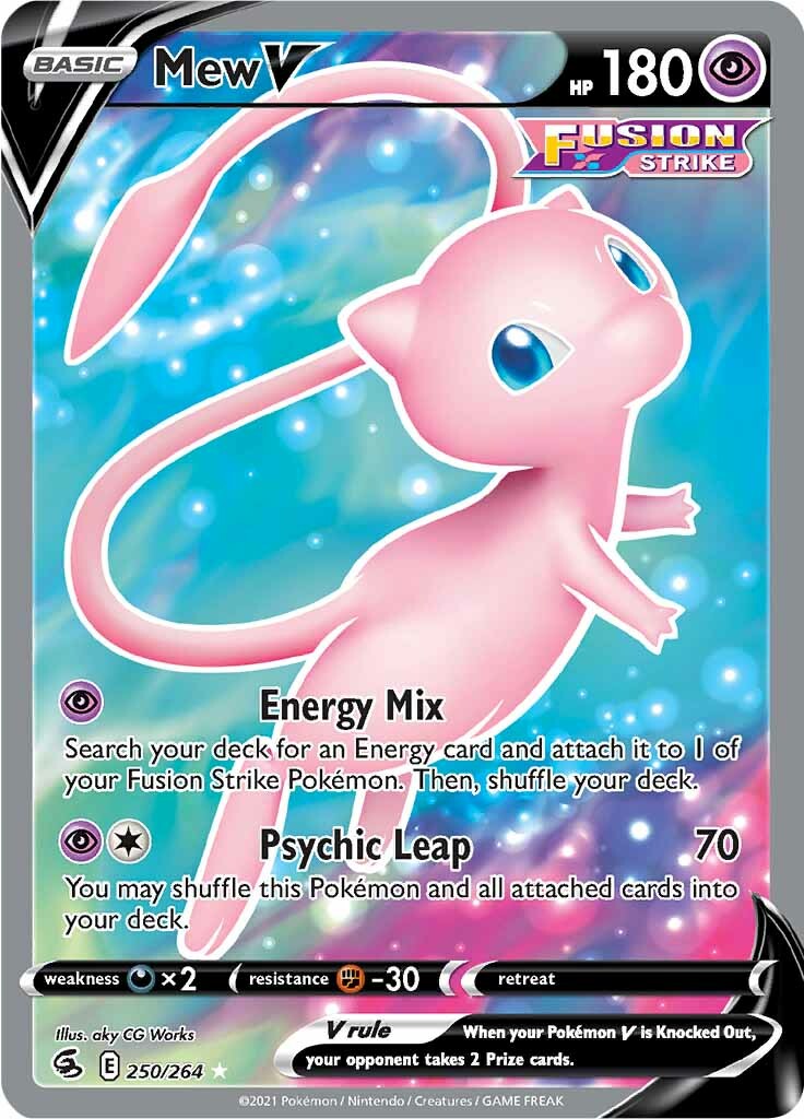 Mew V (250/264) [Sword & Shield: Fusion Strike] | Chromatic Games