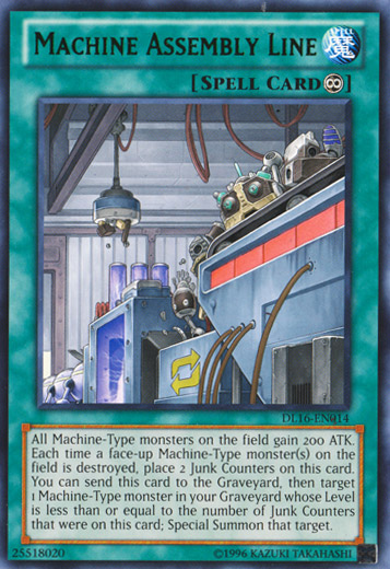Machine Assembly Line (Green) [DL16-EN014] Rare | Chromatic Games