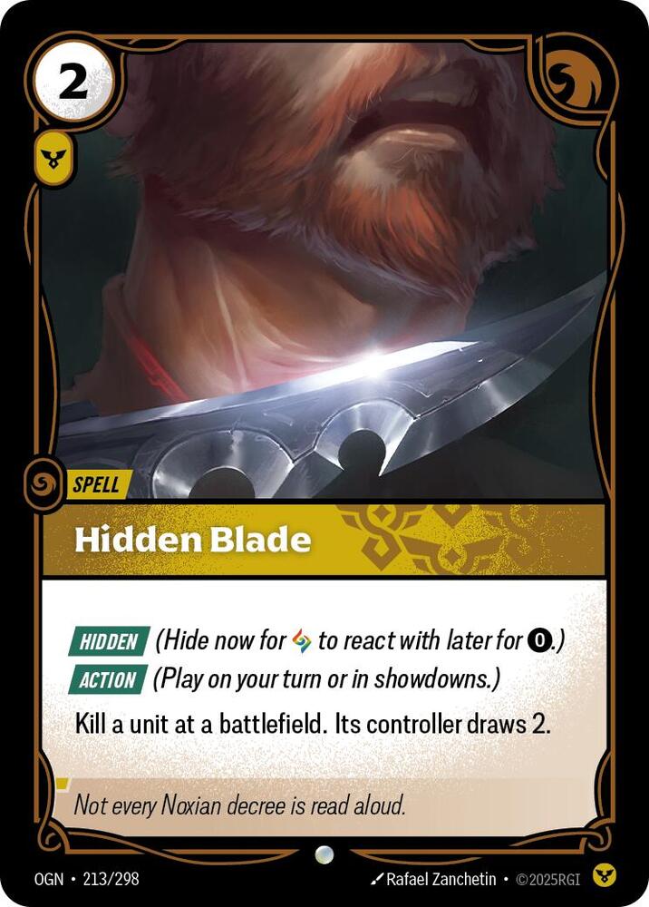 Hidden Blade 213/298 (Origins)  | Chromatic Games