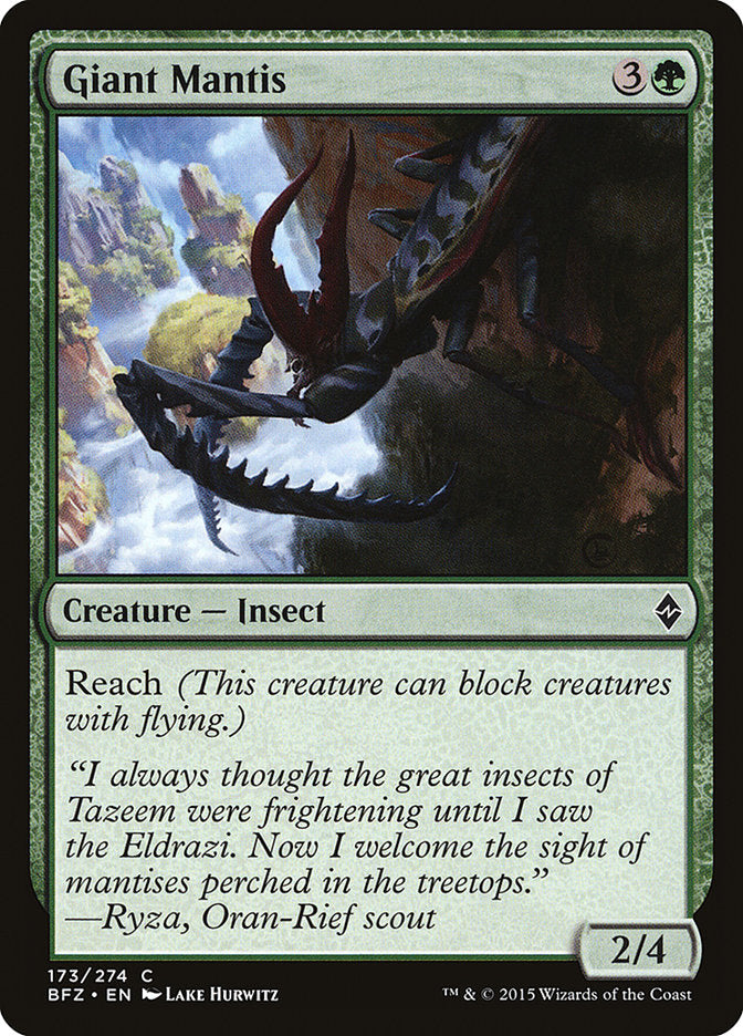 Giant Mantis 173/274 (Battle for Zendikar)  | Chromatic Games