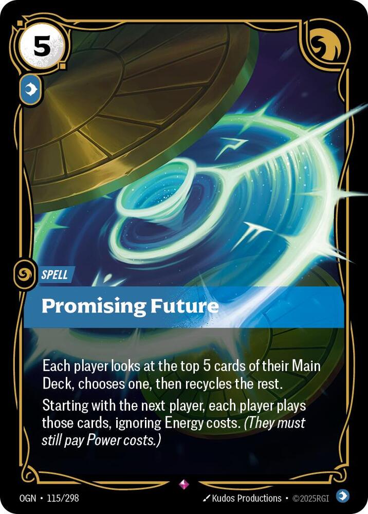 Promising Future 115/298 (Origins)  - Foil | Chromatic Games