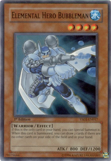 Elemental HERO Bubbleman [YSDJ-EN017] Super Rare | Chromatic Games