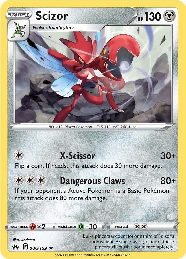 Scizor (086/159) [Sword & Shield: Crown Zenith] | Chromatic Games