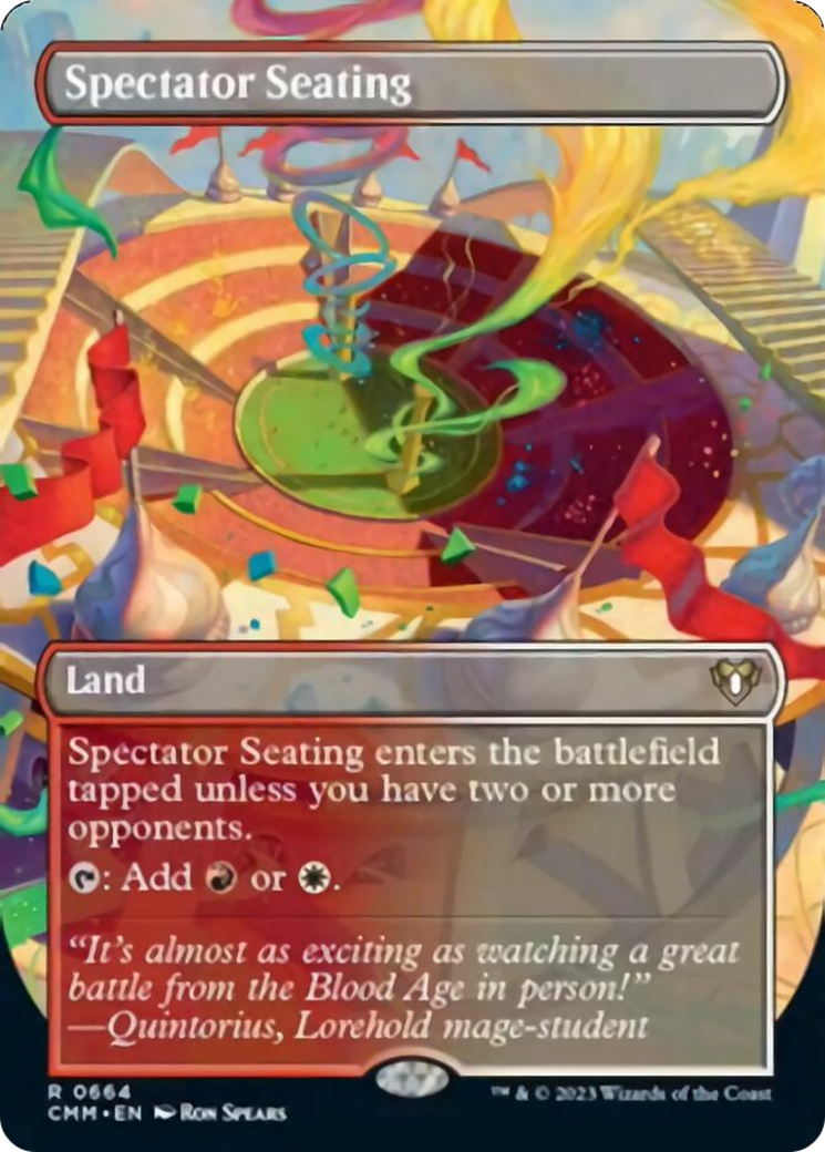 Spectator Seating (Borderless Alternate Art) [Commander Masters] | Chromatic Games