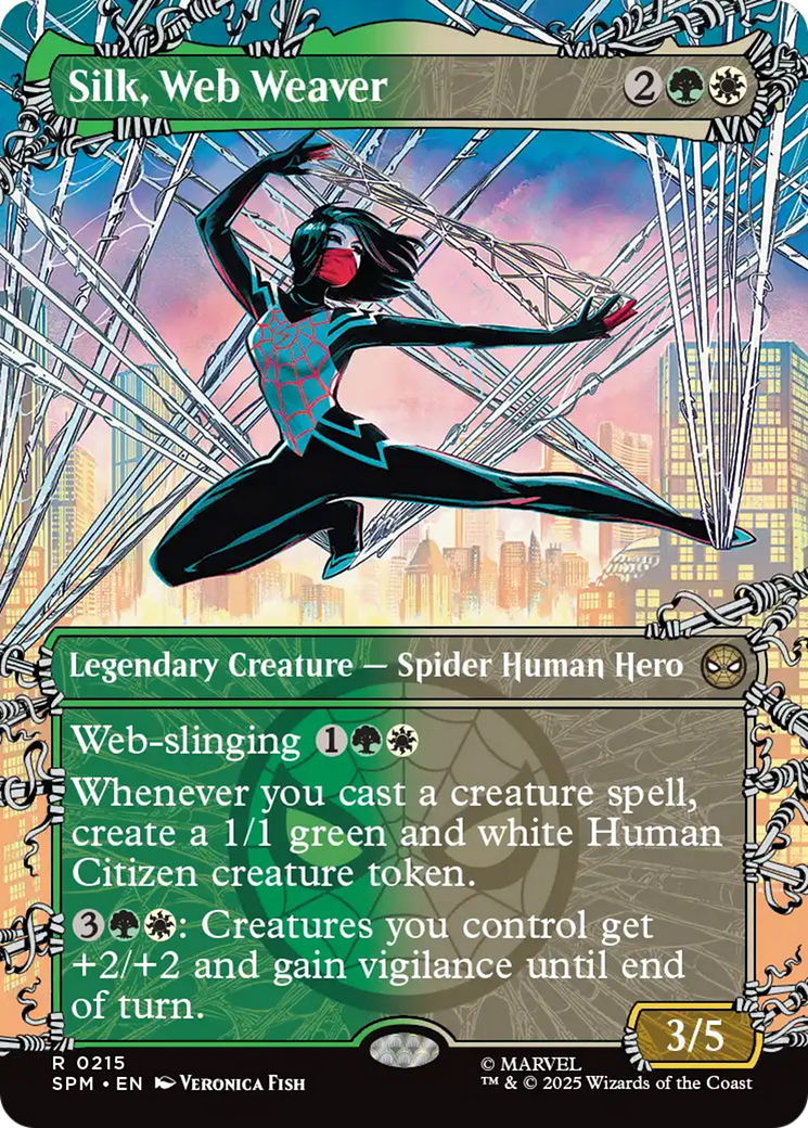 Silk, Web Weaver (Borderless) [Marvel's Spider-Man] | Chromatic Games