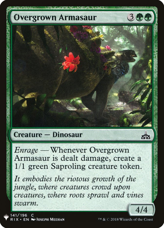 Overgrown Armasaur [Mystery Booster] | Chromatic Games