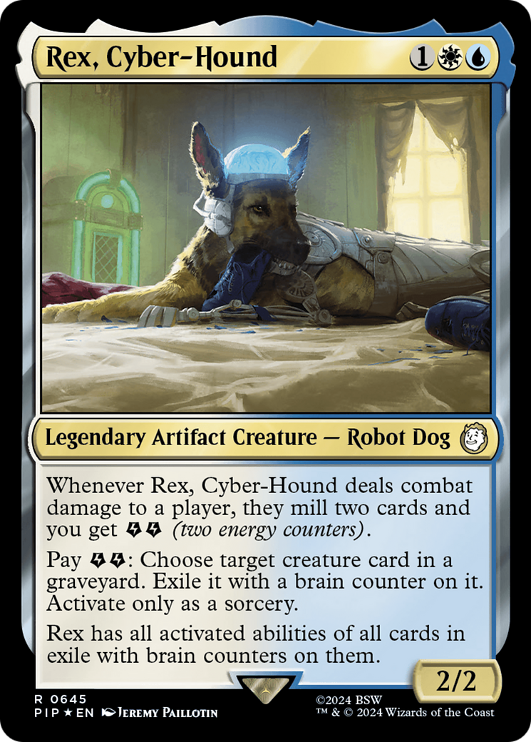 Rex, Cyber-Hound (Surge Foil) [Fallout] | Chromatic Games