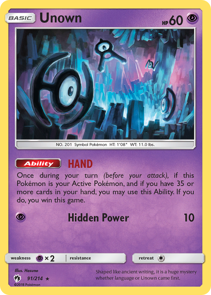 Unown (91/214) [Sun & Moon: Lost Thunder] | Chromatic Games