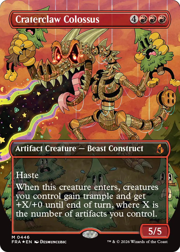 Craterclaw Colossus (Borderless) (0446) [Reality Fracture] | Chromatic Games