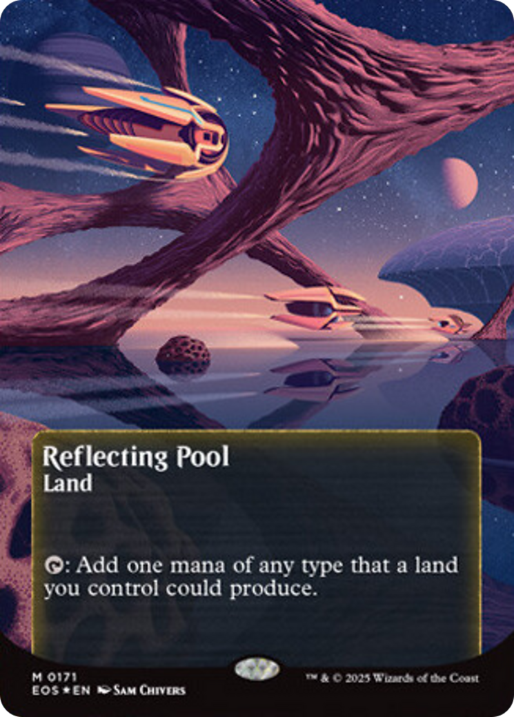 Reflecting Pool (0171) (Borderless) (Galaxy Foil) [Edge of Eternities: Stellar Sights] | Chromatic Games