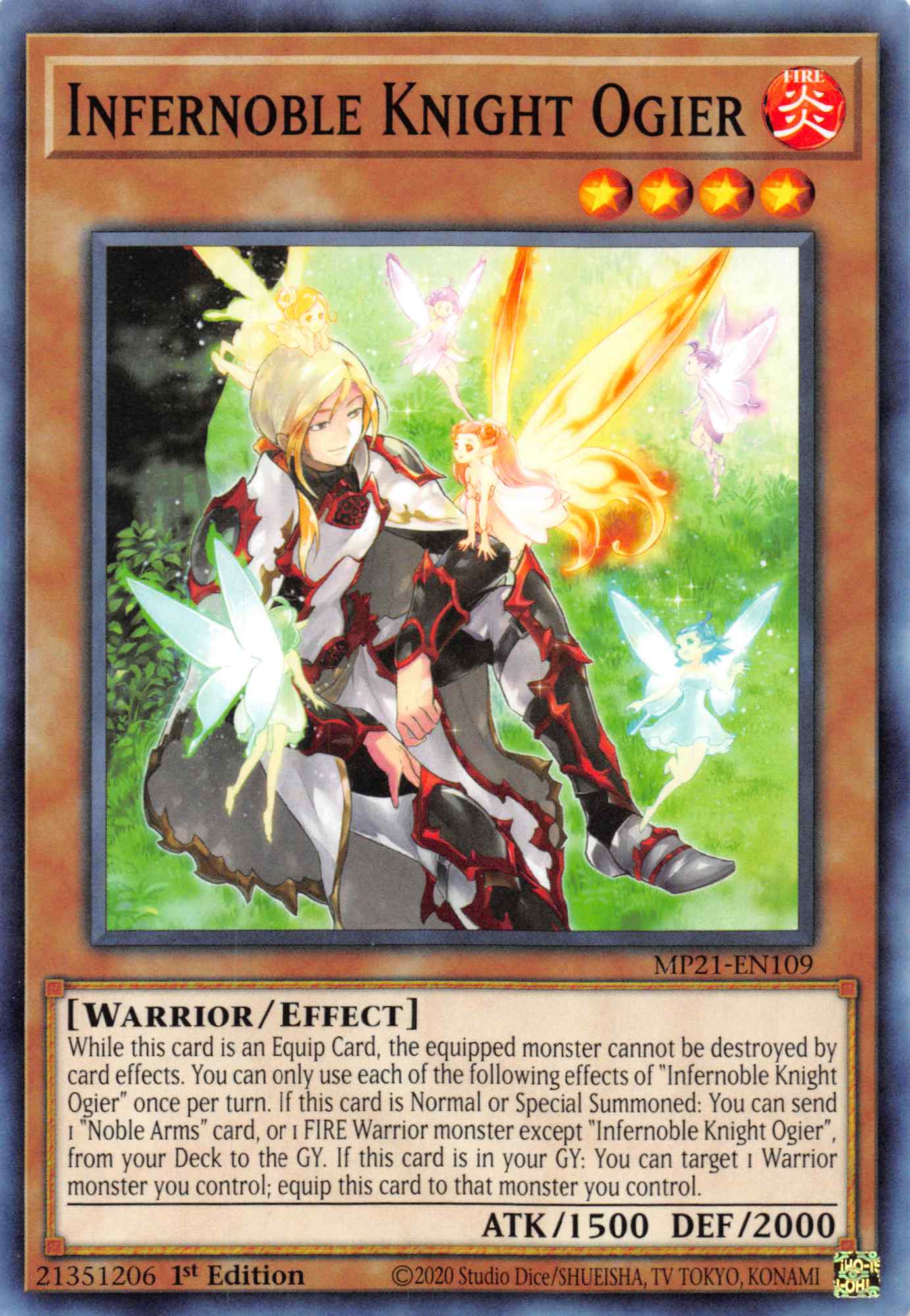 Infernoble Knight Ogier [MP21-EN109] Common | Chromatic Games