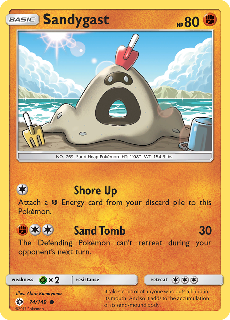Sandygast (74/149) [Sun & Moon: Base Set] | Chromatic Games