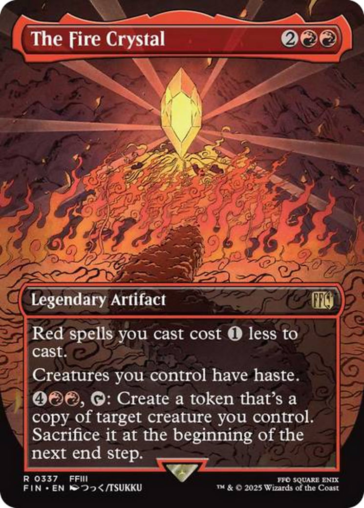 The Fire Crystal (Borderless) [FINAL FANTASY] | Chromatic Games