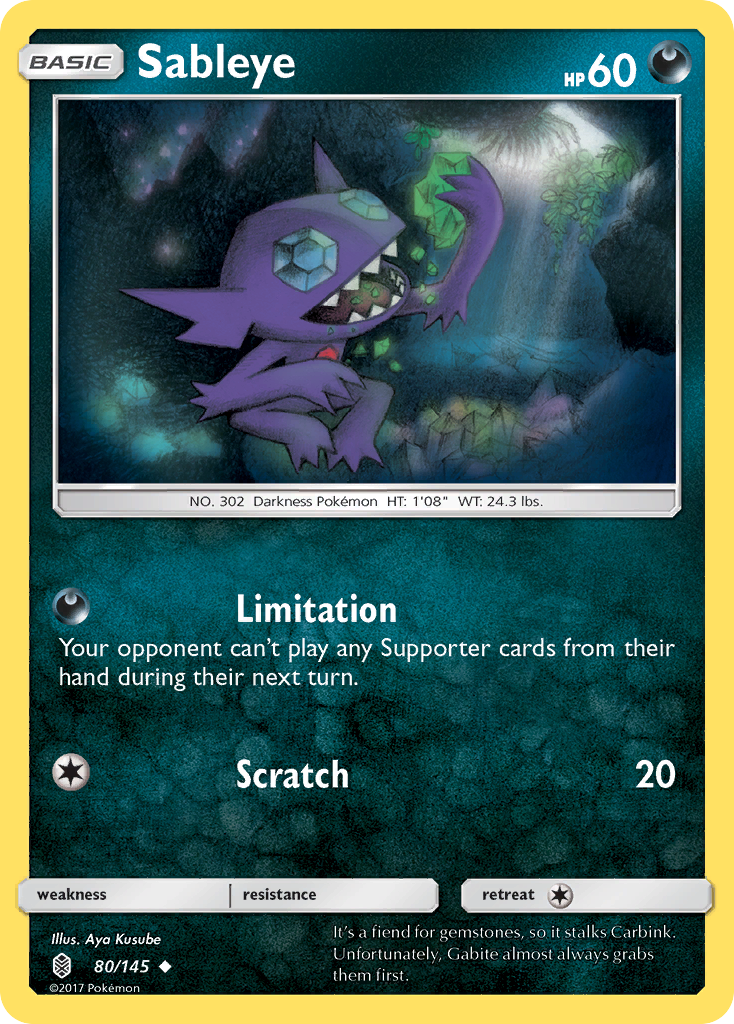 Sableye (80/145) [Sun & Moon: Guardians Rising] | Chromatic Games