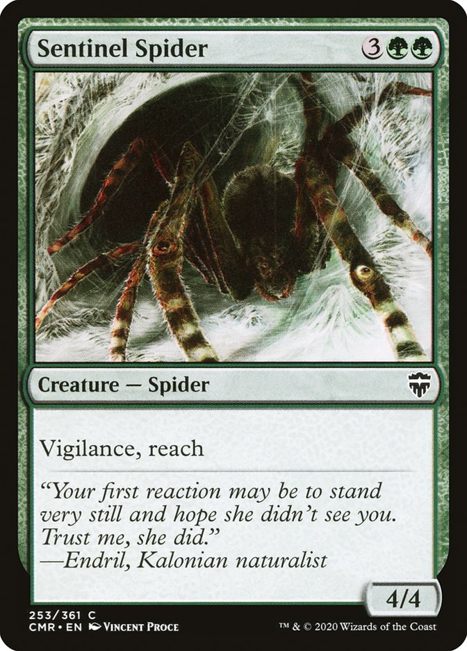 Sentinel Spider 253 (Commander Legends)  - Foil | Chromatic Games