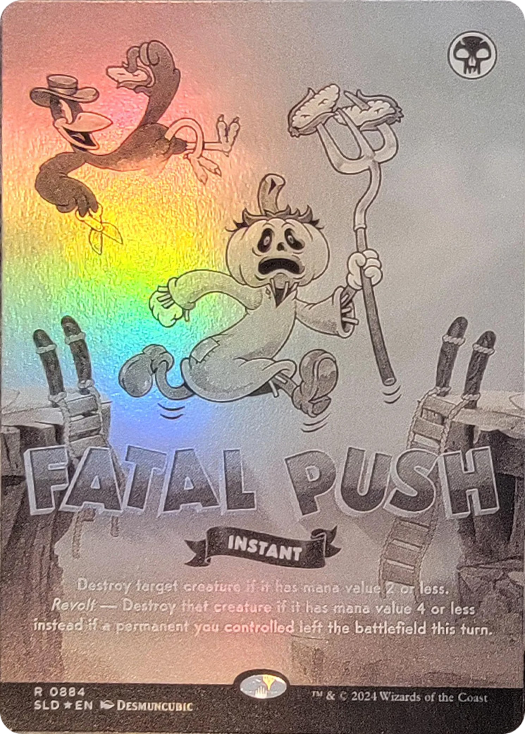 Fatal Push (0884) (Black & White Foil) [Secret Lair Drop Series] | Chromatic Games