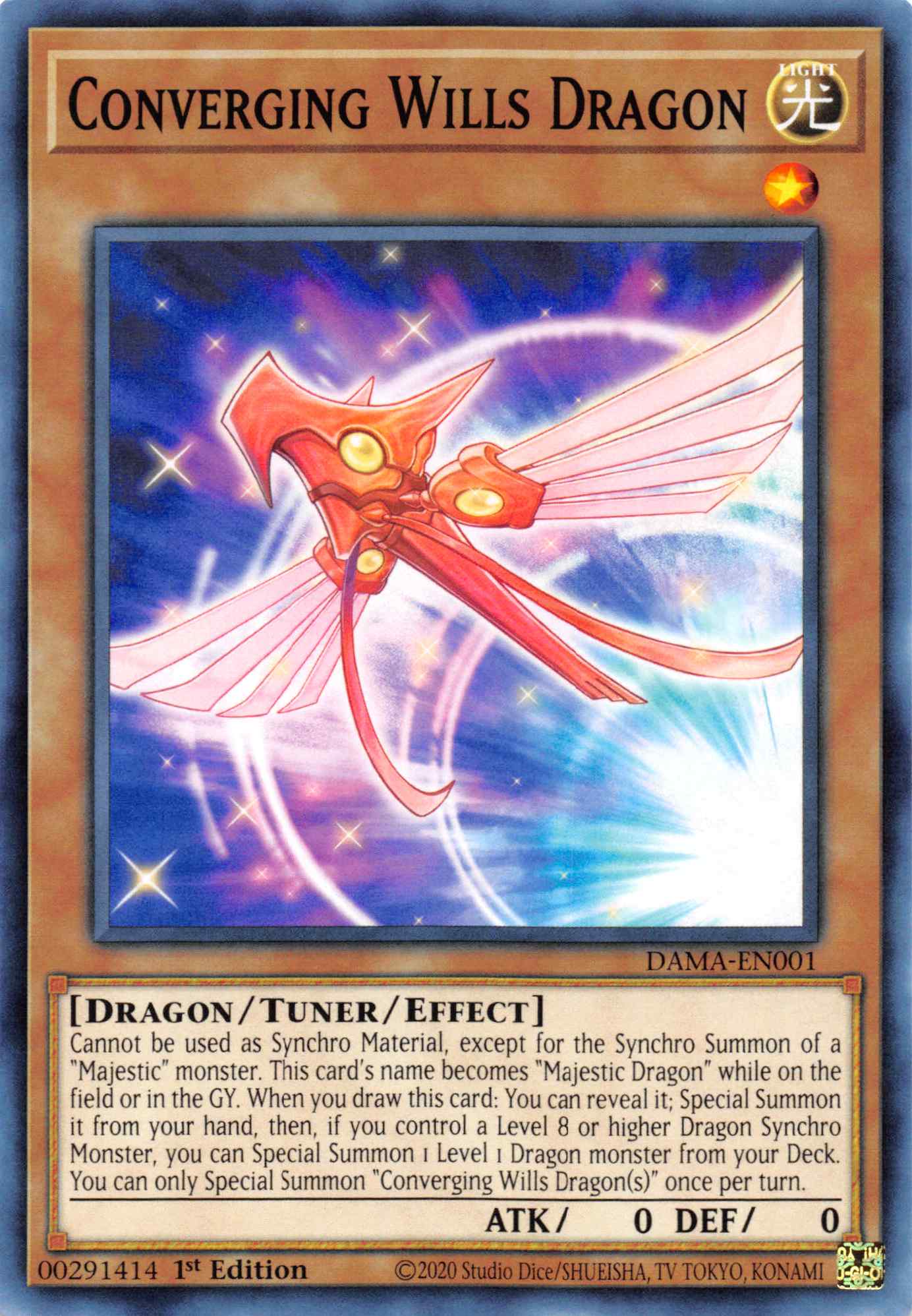 Convergging Wills Dragon [DAMA-EN001] Common | Chromatic Games