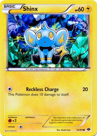 Shinx (43/99) (Cracked Ice Holo) (Blister Exclusive) [Black & White: Next Destinies] | Chromatic Games