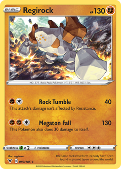 Regirock (089/185) [Sword & Shield: Vivid Voltage] | Chromatic Games
