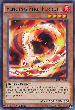 Fencing Fire Ferret [BP03-EN107] Rare | Chromatic Games