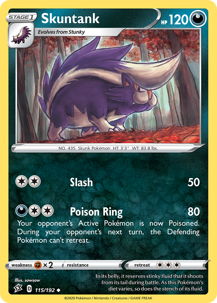 Skuntank (115/192) [Sword & Shield: Rebel Clash] | Chromatic Games