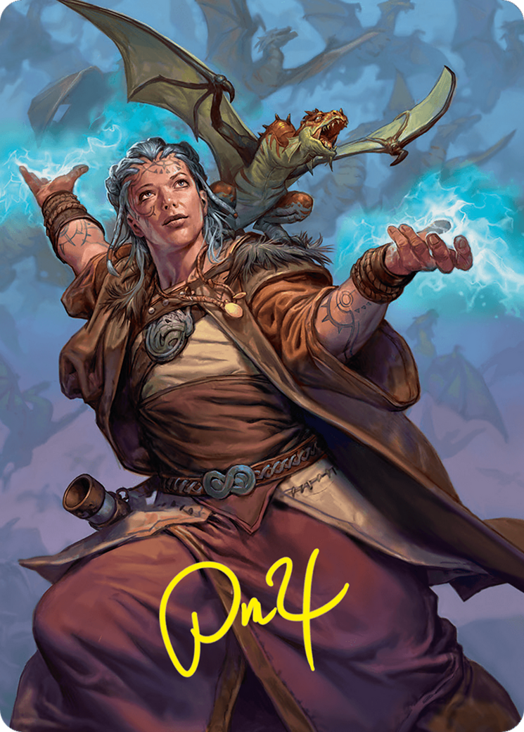 Drake Hatcher 2 Art Card (29/54) (Gold-Stamped Signature) [Foundations Art Series] | Chromatic Games