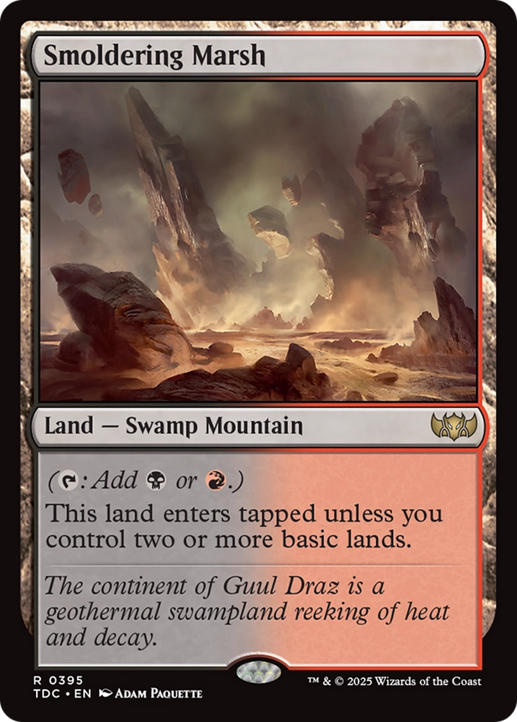 Smoldering Marsh [Tarkir: Dragonstorm Commander] | Chromatic Games
