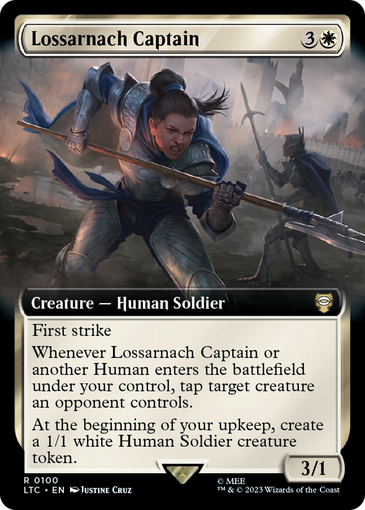 Lossarnach Captain (Extended Art) [The Lord of the Rings: Tales of Middle-Earth Commander] | Chromatic Games