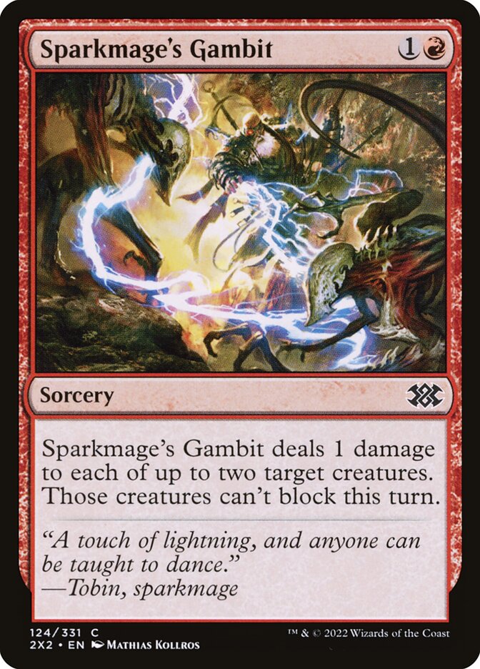 Sparkmage's Gambit 124/331 (Double Masters 2022)  | Chromatic Games