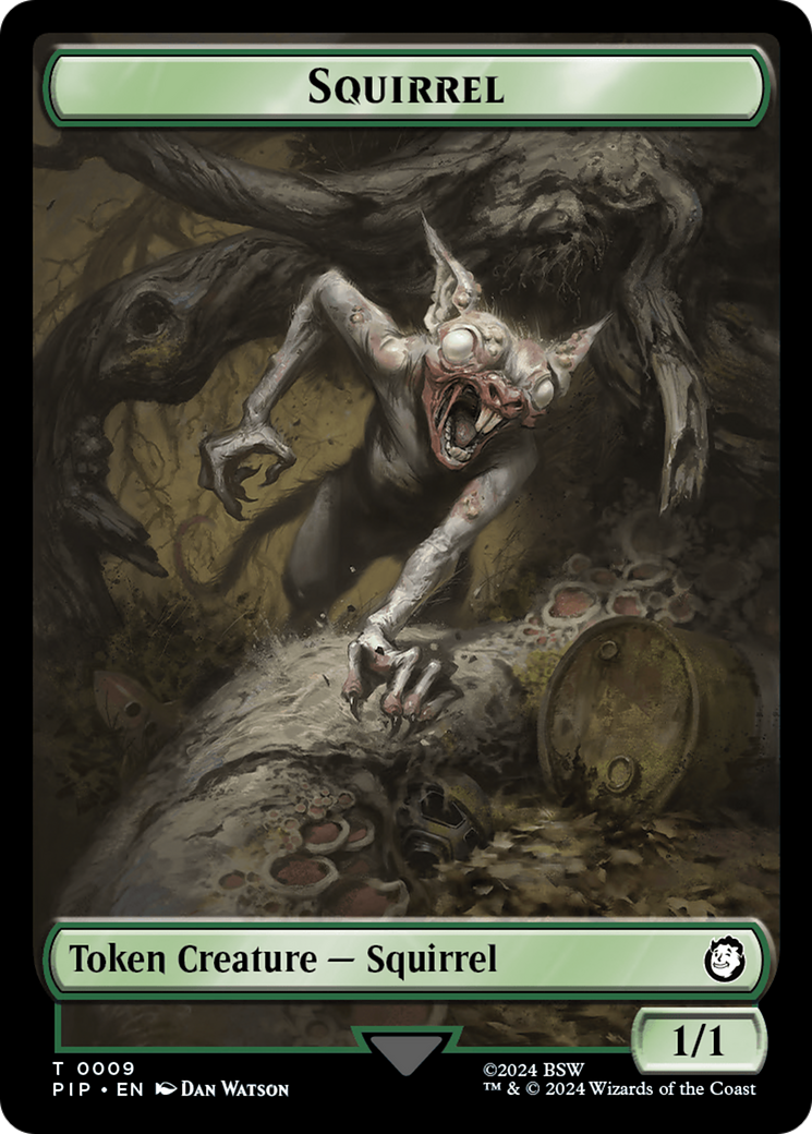 Food (013) // Squirrel Double-Sided Token [Fallout Tokens] | Chromatic Games