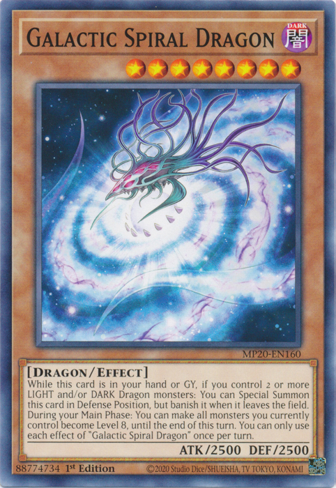 Galactic Spiral Dragon [MP20-EN160] Common | Chromatic Games