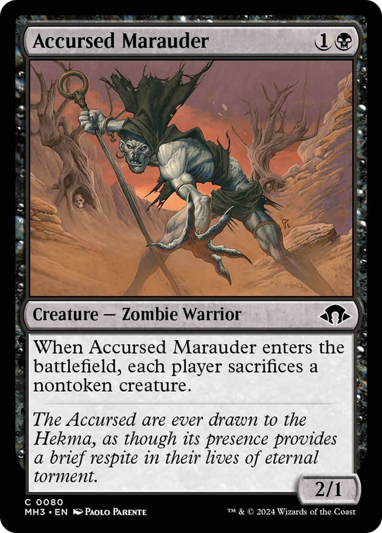 Accursed Marauder [Modern Horizons 3] | Chromatic Games