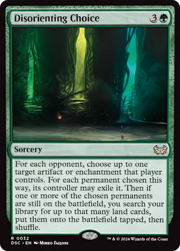 Disorienting Choice (Extended Art) [Duskmourn: House of Horror Commander] | Chromatic Games