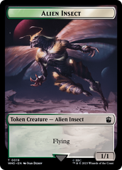 Copy // Alien Insect Double-Sided Token [Doctor Who Tokens] | Chromatic Games