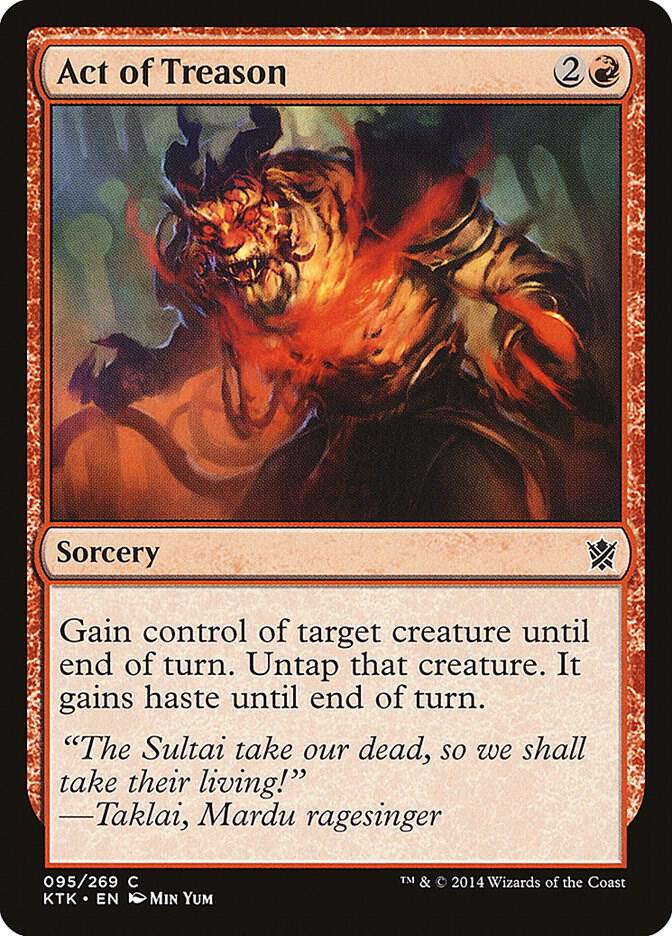 Act of Treason 95/269 (Khans of Tarkir)  - Foil | Chromatic Games