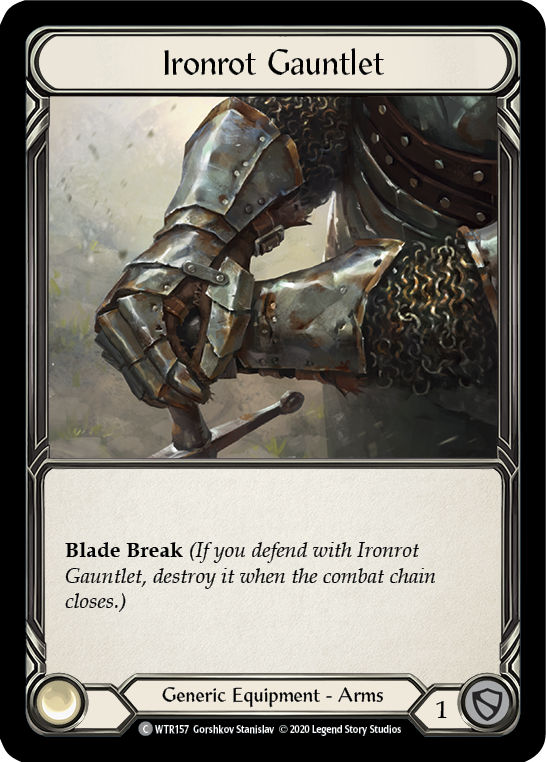 Ironrot Gauntlet [U-WTR157] (Welcome to Rathe Unlimited)  Unlimited Rainbow Foil | Chromatic Games
