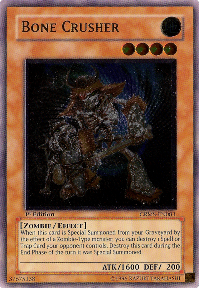 Bone Crusher [CRMS-EN083] Ultimate Rare | Chromatic Games