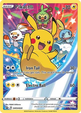 Pikachu (SWSH020) [Sword & Shield: Black Star Promos] | Chromatic Games