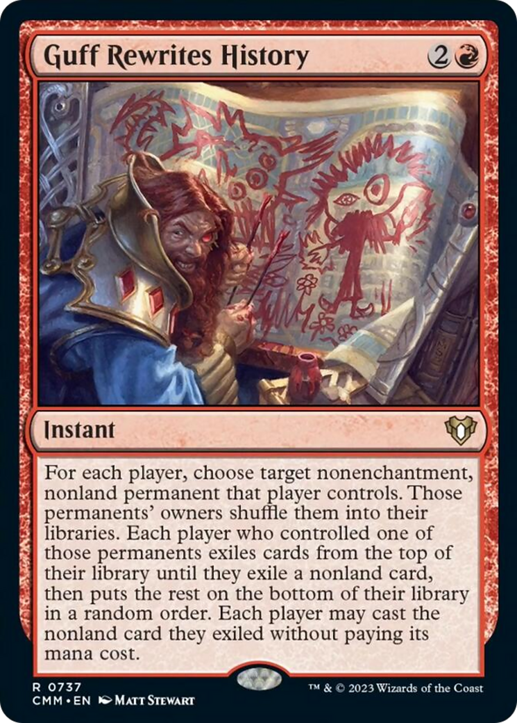 Guff Rewrites History [Commander Masters] | Chromatic Games