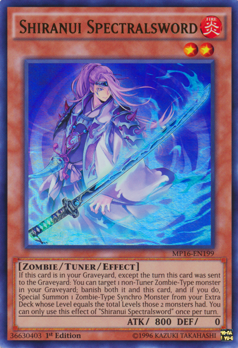 Shiranui Spectralsword [MP16-EN199] Ultra Rare | Chromatic Games