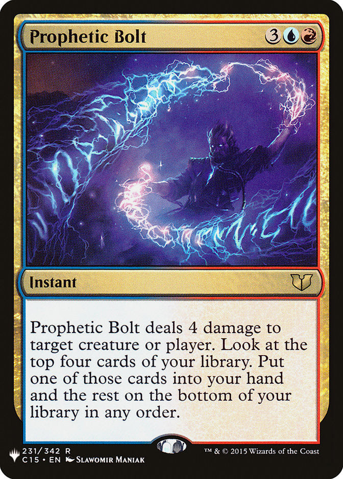 Prophetic Bolt [The List] | Chromatic Games