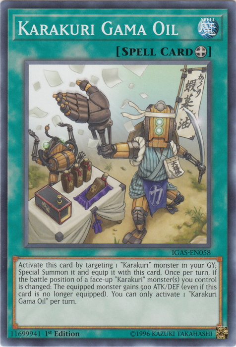 Karakuri Gama Oil [IGAS-EN058] Common | Chromatic Games